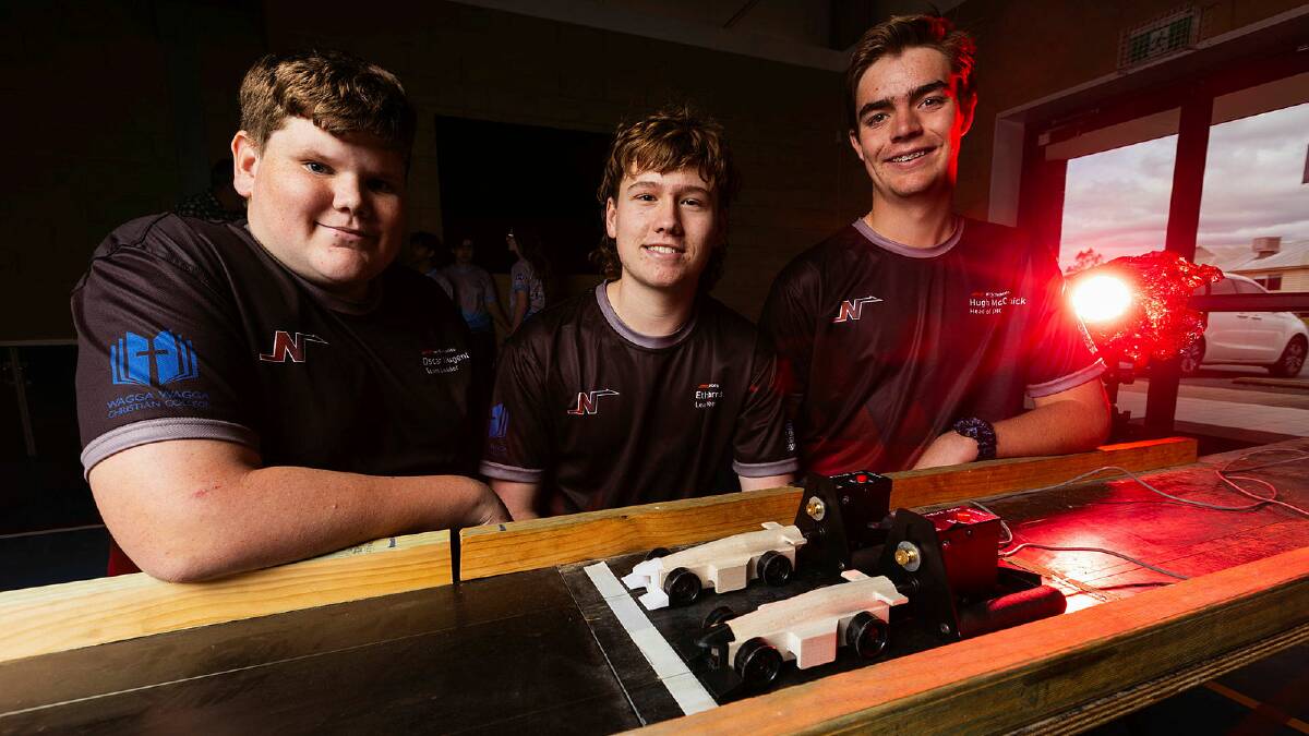 Three teams from Wagga Christian College are competing in the Subs in Schools and F1 in Schools state championships in Sydney this weekend. Pictures by Ash Smith