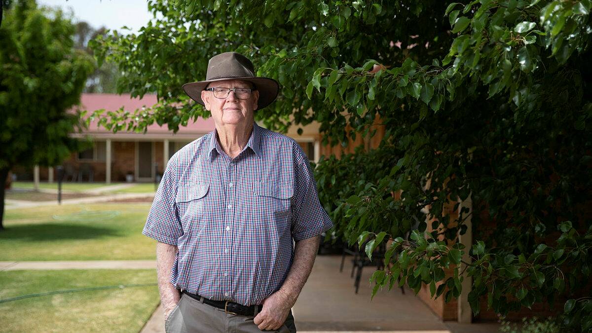 NSW's longest serving councillor, Cr Nigel Judd has been awarded a Local Government NSW Lifetime Achievement Award for his contribution to the community. He is pictured outside The Peppers, a senior housing project he helped make a reality. Picture by Madeline Begley