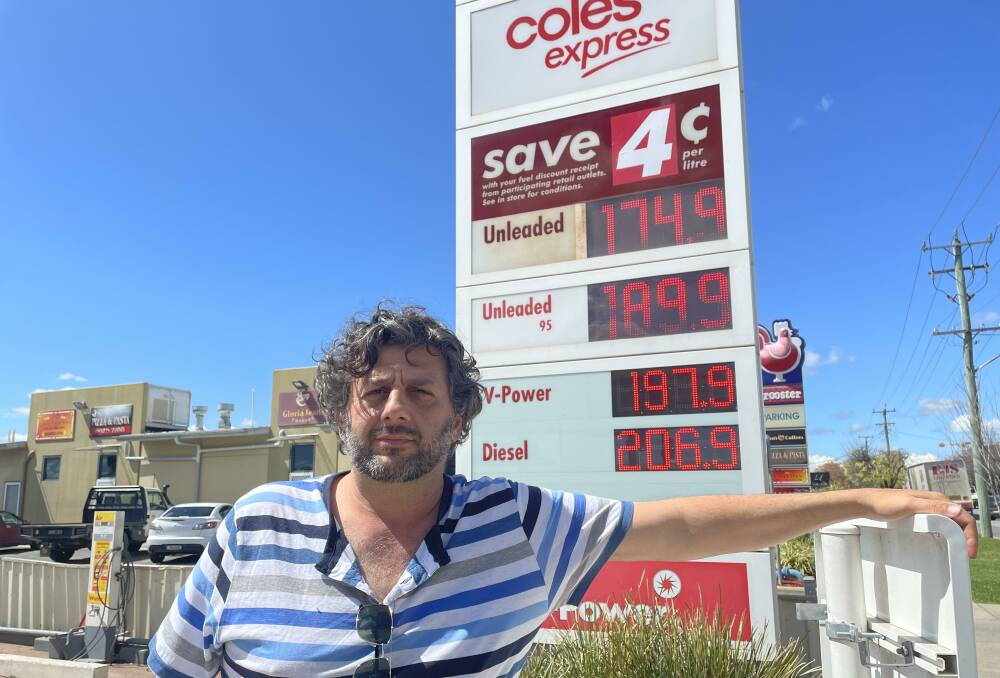Wagga visitor Ozzie Fikri said a full tank of fuel will now cost him up to $200. 