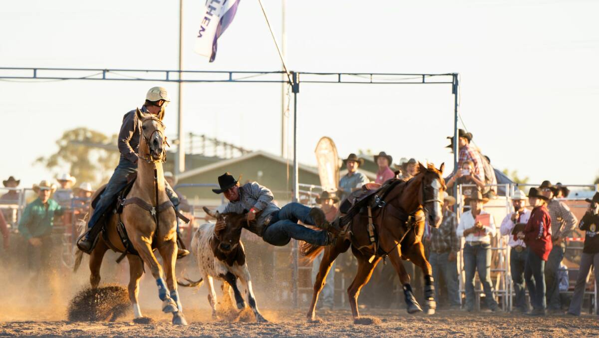There was plenty of action in the ring record crowds braved the heat to turn out for Wagga's annual rodeo event at the weekend. Pictures courtesy Shen Billingham
