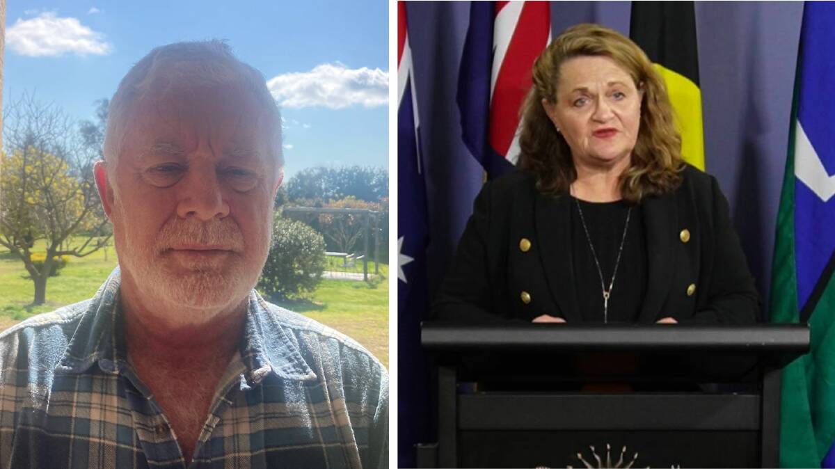 Cootamundra Gundagai mayor Charlie Sheahan (L) said the council is effectively in "limbo" as it waits for the state government to act on the demerger which former minister for local government Wendy Tuckerman (R) made 12 months ago. Pictures contributed, file