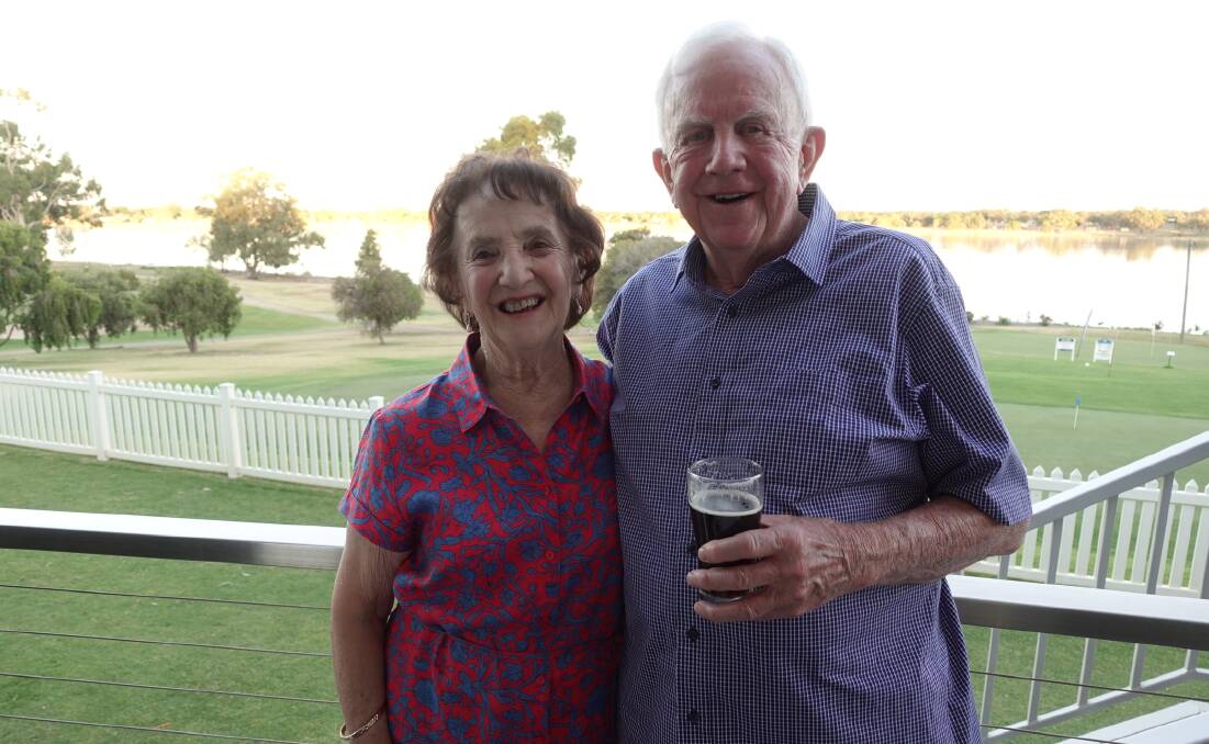 Maria and Noel Comerford at the Wagga Country Club in January last year. Picture contributed.