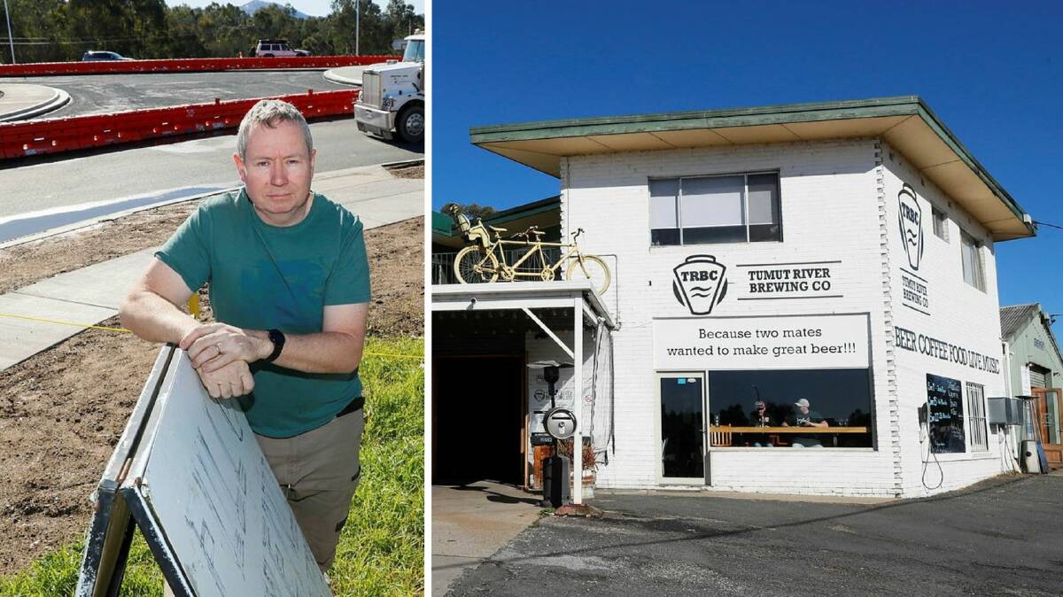 Tumut River Brewing co-owner Tim Martin is asking the community to help save the business. Pictures by Les Smith, file