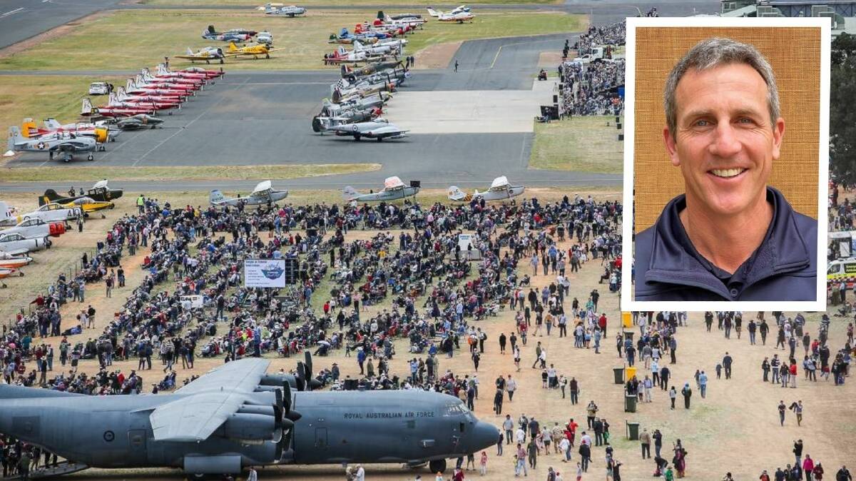 Temora Aviation Museum deputy CEO Peter Harper is hoping for a stellar crowd at Lake Centenary this weekend. Pictures Peter Morris, contributed