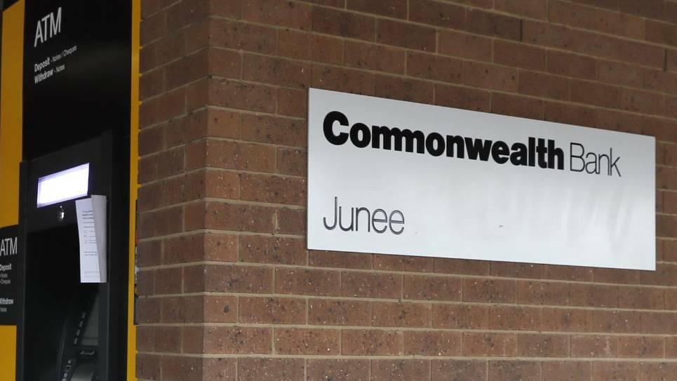 The Junee branch of the Commonwealth Bank will remain open for years in an announcement by the CBA this week. File picture