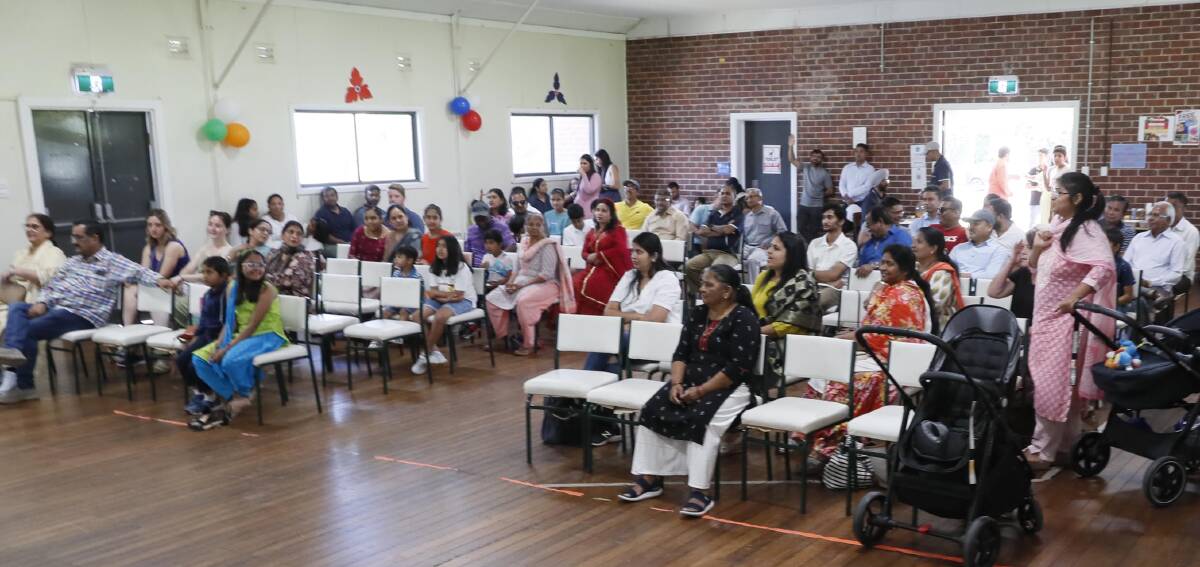 More than 200 gathered to celebrate India's Republic Day which coincides with Australia Day. Picture by Les Smith