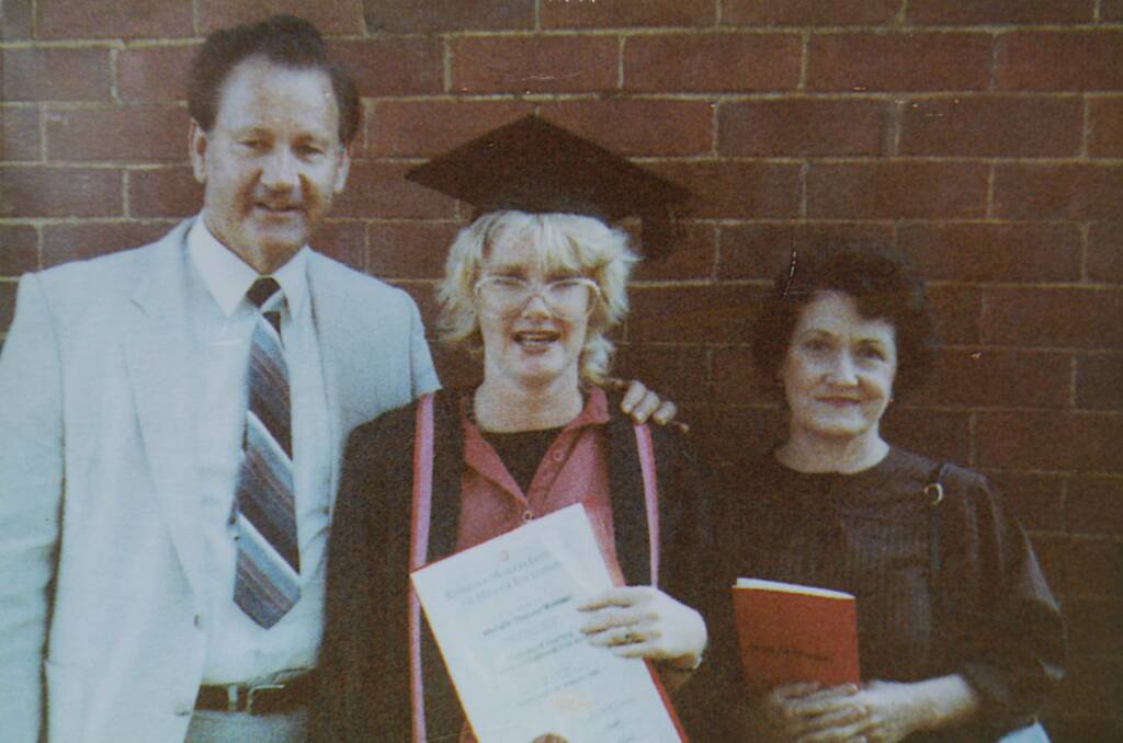GREAT MEMORIES: Bob Whittaker, pictured with wife Joan and daughter Michelle at her graduation in 1984.