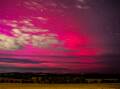 The Wagga skies were ablaze with colour as the southern lights returned on Friday night. Picture by Andrew Mangelsdorf