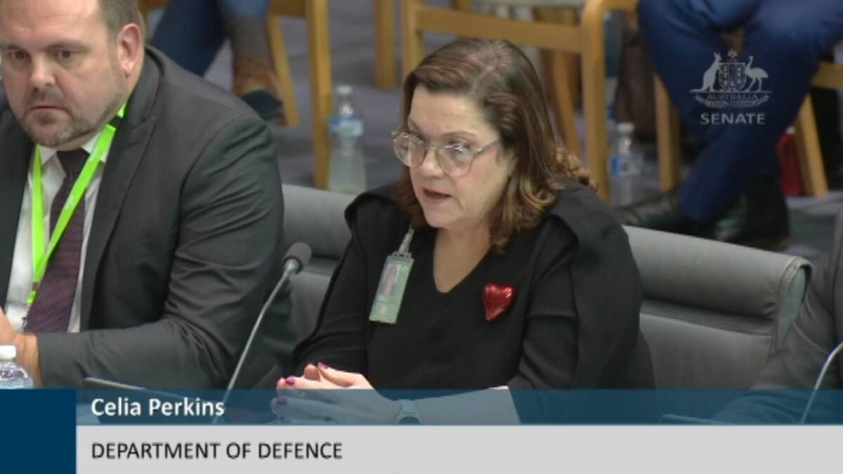 Department of defence representatives Celia Perkins (R) and Dan Fankhauser discussed the future of Wagga Airport at the senate estimates hearing in federal parliament on Wednesday. Picture contributed