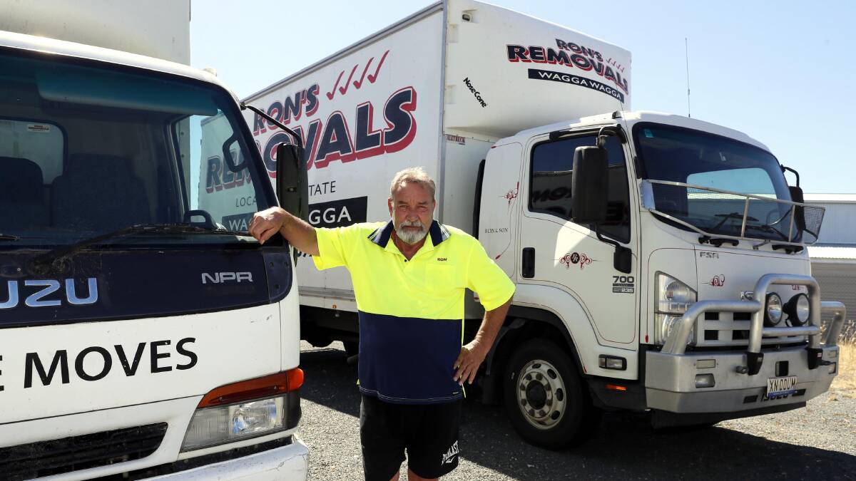Ron Lee has retired after 30 years from his business Ron's Removals. Picture by Les Smith