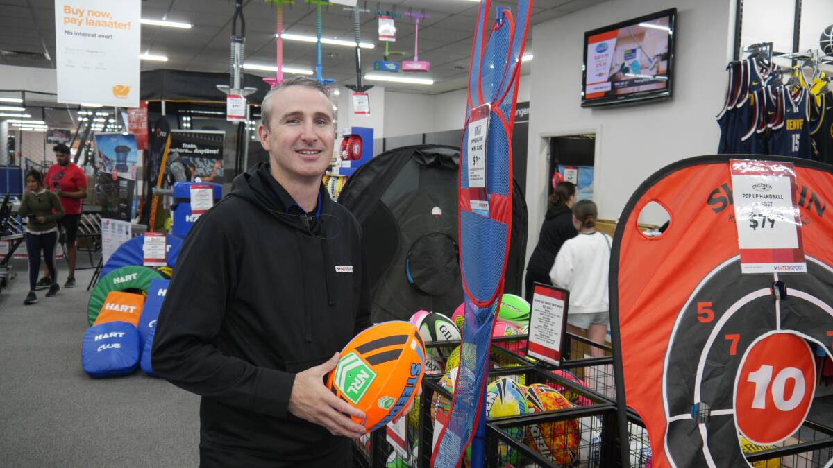 SPORTING CHANCE: Intersport Wagga owner Marcus Chobdzynski said online shopping is good, but it does have its hang-ups. Picture: Andrew Mangelsdorf