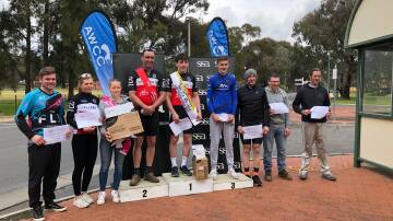 WINNERS: Tolland Cycling Club pair Ethan Watt and Aaron Seaman have finished first and second in the Tour De Riverina. Picture: Jason Minato