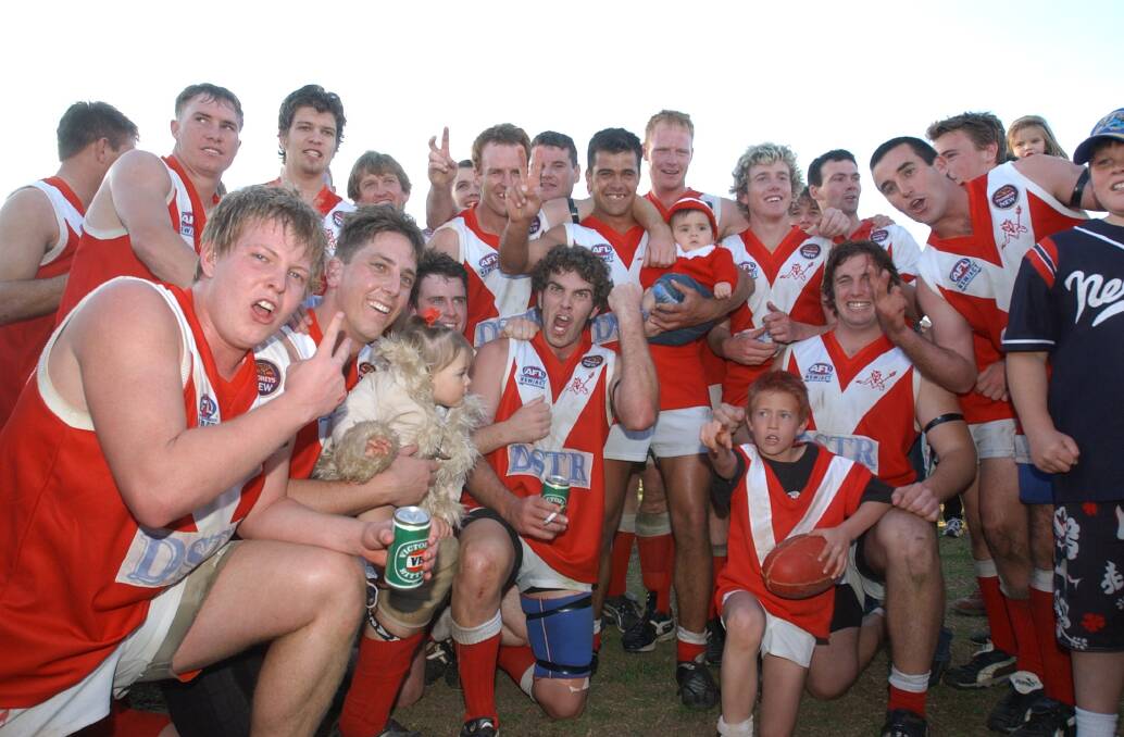 Collingullie's 2003 Farrer League first grade premiership side is one of five that is reuniting on Saturday at Crossroads Oval.