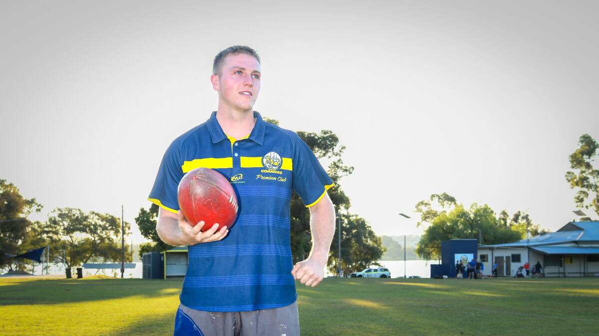MCUE utility Bailey Jones will play his first senior game in over 700 days on Saturday when the Goannas travel to Exies Oval to take on Griffith. Picture by Bernard Humphreys