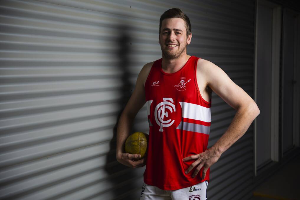 Collingullie-Glenfield Park's Fergus Inglis is confident the Demons can defeat reigning premiers GGGM in this weekend's first semi-final. Picture by Ash Smith