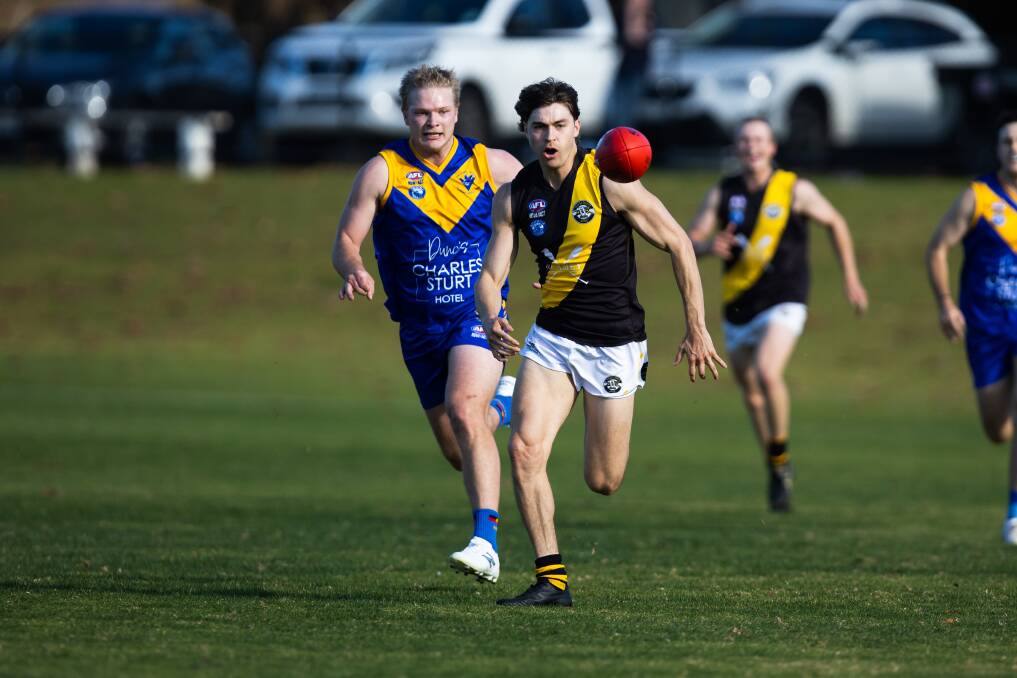 Jackson Kelly will remain in yellow and black for the rest of 2023 after committing to Wagga Tigers for the remainder of the season. Picture by Ash Smith