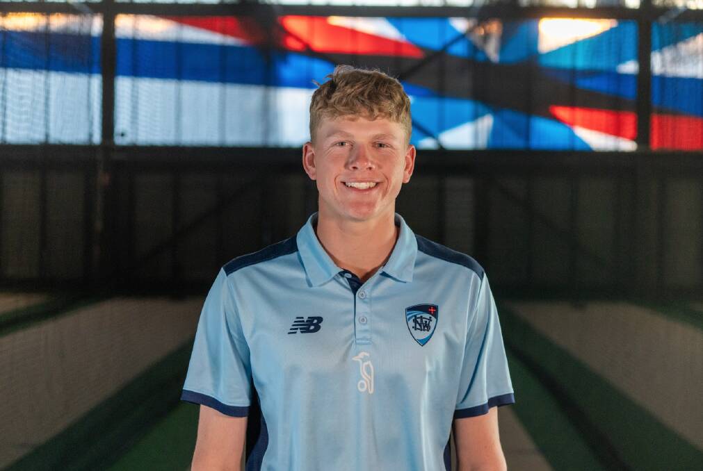 Wagga cricketer Jake Scott will captain NSW Country at the upcoming U19's Male National Championships that are being held in Albury. Picture from Cricket NSW