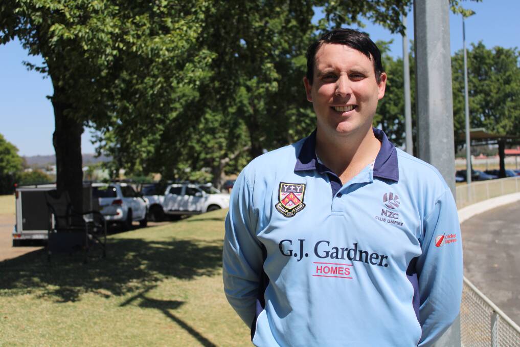 New Zealand umpire Brent Littmoden officiated the first grade clash between Wagga RSL and South Wagga on Saturday. Picture by Jimmy Meiklejohn