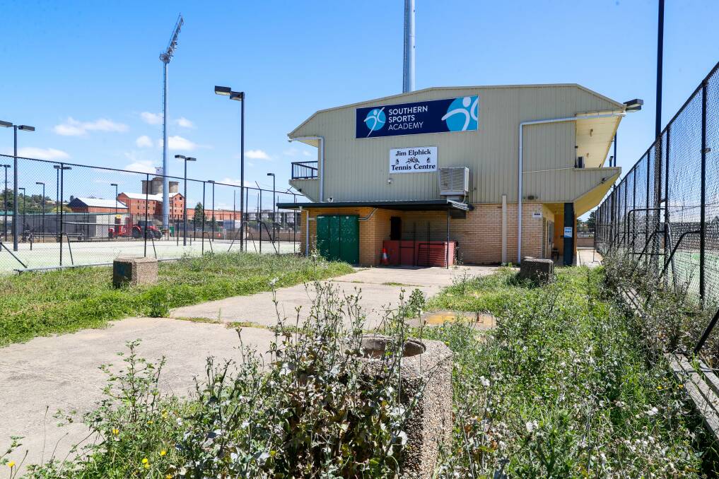 After being vacated in May, the Jim Elphick Tennis Centre has been left dormant for five months awaiting its impending demolition. Picture by Les Smith