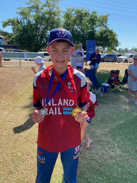 Toby Willis was named player of the final after starring with both bat and ball in the under 14's grand final. Picture supplied