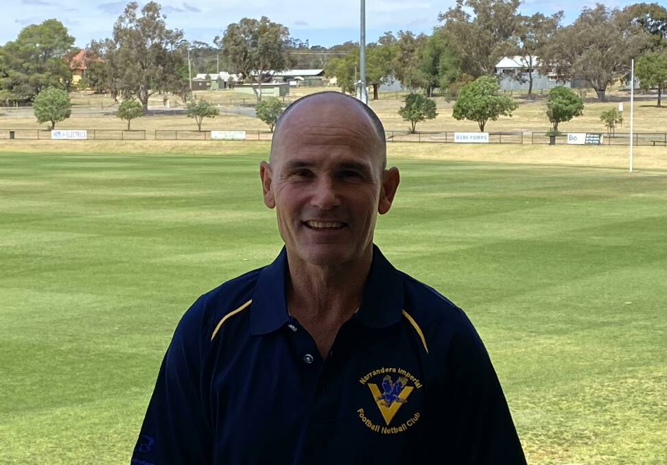 Mark Carroll has signed on to coach Narrandera next season. Picture from Narrandera Imperial Football Netball Club