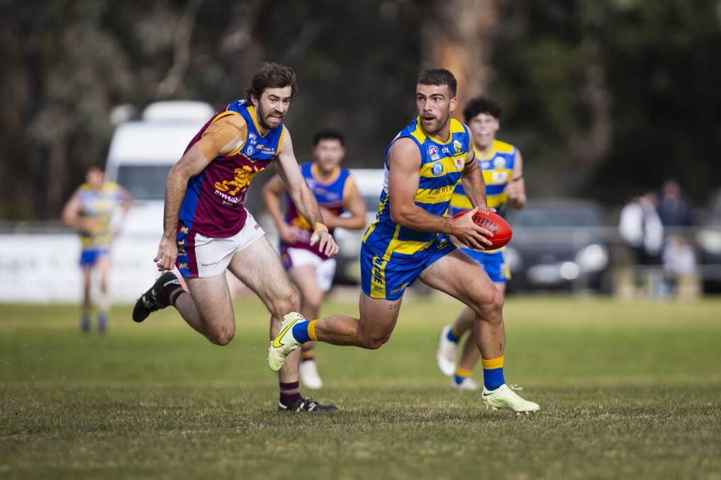 Nelson Foley topped off a superb first full season with the Goannas with his first best and fairest at MCUE. Picture by Ash Smith