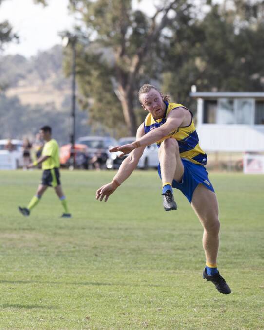 Max Hanrahan will return to the Goannas side for his first match since MCUE's win over Coolamon in round 13. Picture: Madeline Begley