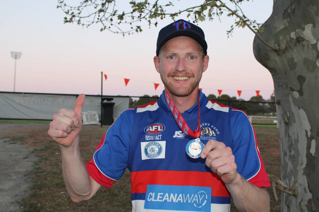 Lachlan McRae will hang the boots up after claiming an elusive senior premiership with Turvey Park. Picture by Jimmy Meiklejohn