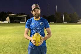 Lenny Lyons is back playing first grade for Narrandera after more than a 15-year absence from senior footy. Picture by Mark Carroll