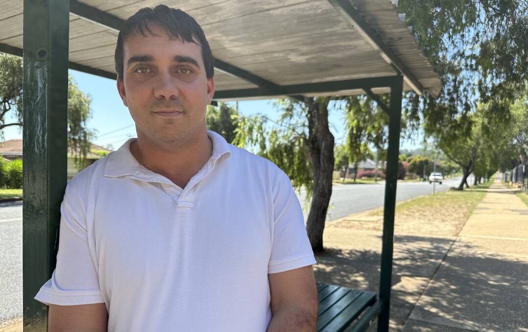 Wagga teacher Cameron Abood says he's seen instances of merging classes rise as teacher numbers fall. Picture by Georgia Rossiter 