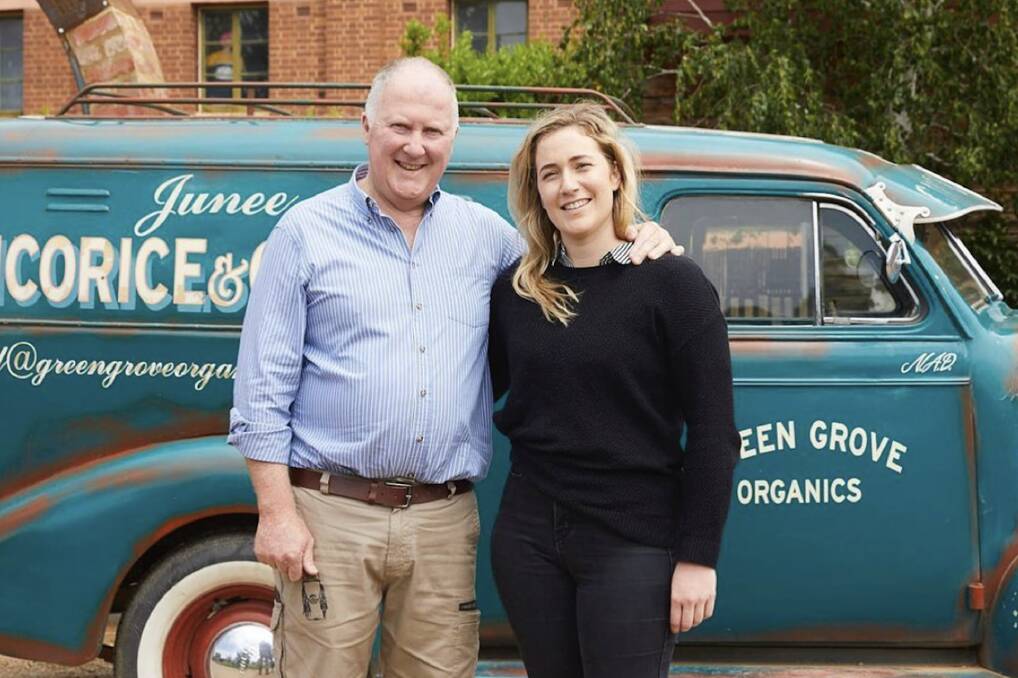 Junee Licorice and Chocolate Factory owner Neil Druce, pictured with daughter Rhiannon, says the bank's closure will have a long term impact. Picture supplied