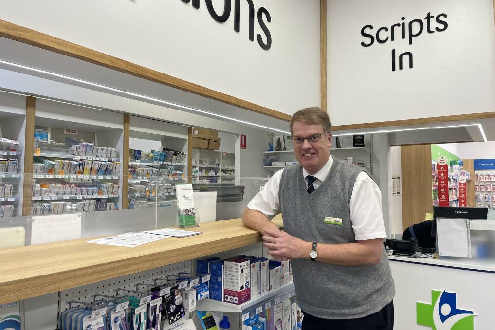 Michael O'Reilly Pharmacy owner Michael O'Reilly said he and his staff were doing everything possible to fill scripts. Photo by Georgia Rossiter