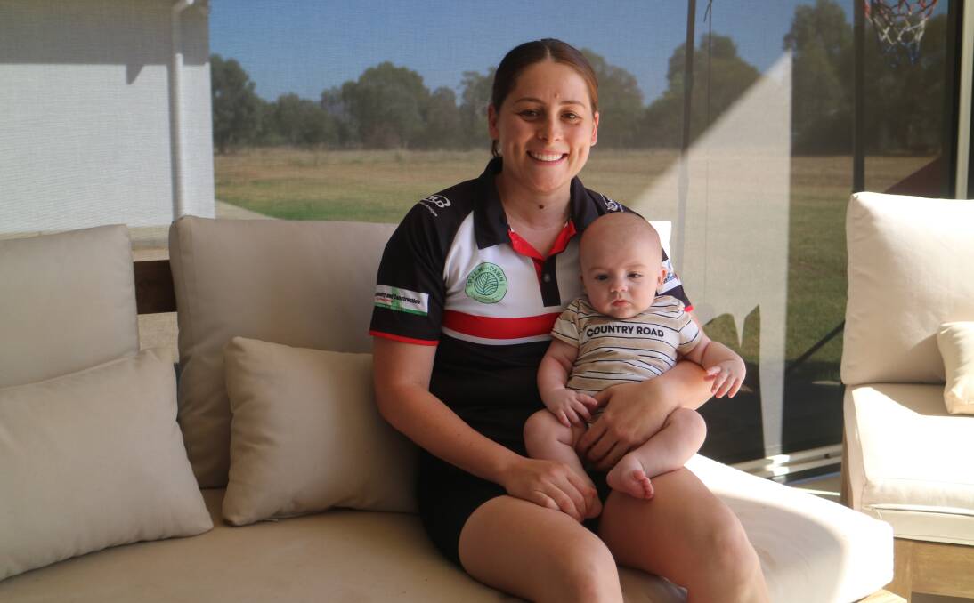 Tessa Hamblin will return to North Wagga's A grade side after the birth of Finn. Picture by Tahlia Sinclair