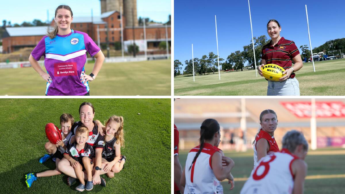 Southern NSW Women's League captains: Ava Burkinshaw (co-captain, Brookdale), Lucy Anderson, Melinda Hyland, and Jenna Richards. Pictures: file