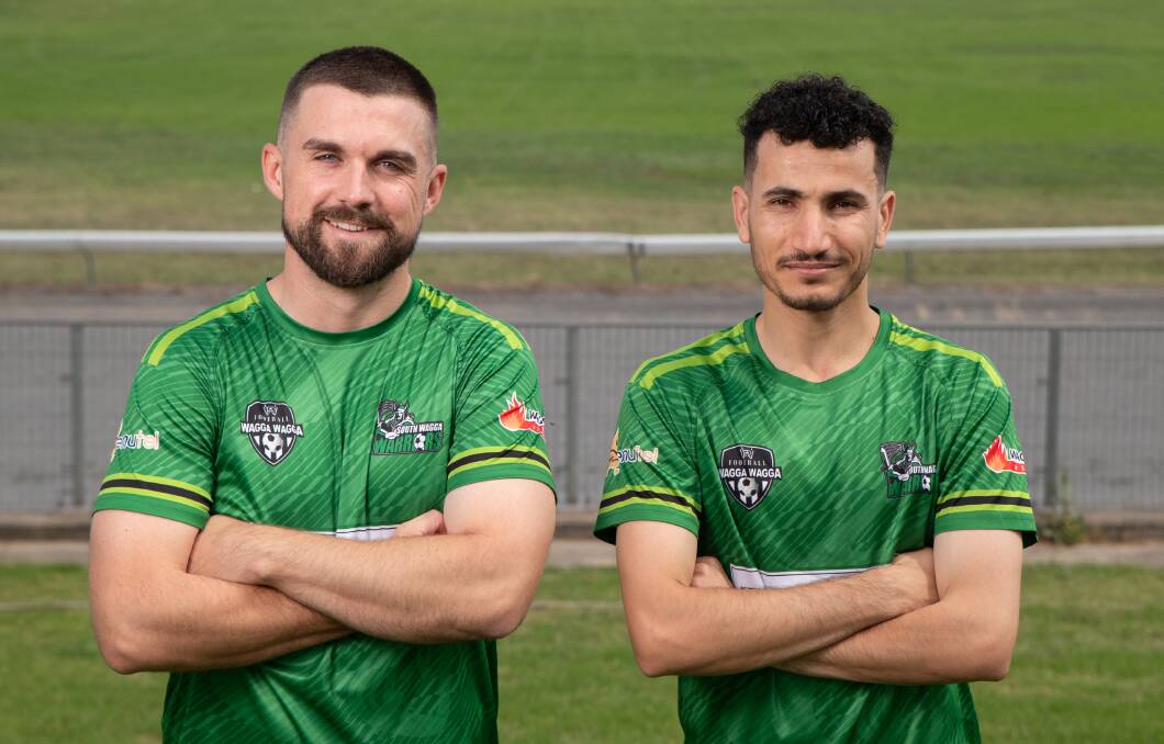 Nick Forsyth and Faisal Sulaiman will join forces to coach South Wagga in 2024. Picture by Madeline Begley