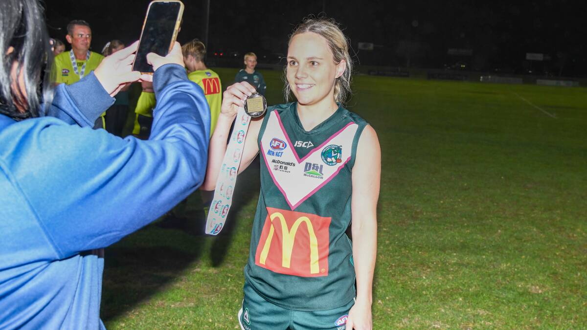 Sophie Gaynor was named best on ground in the Southern NSW Women's League grand final. Picture by Bernard Humphreys