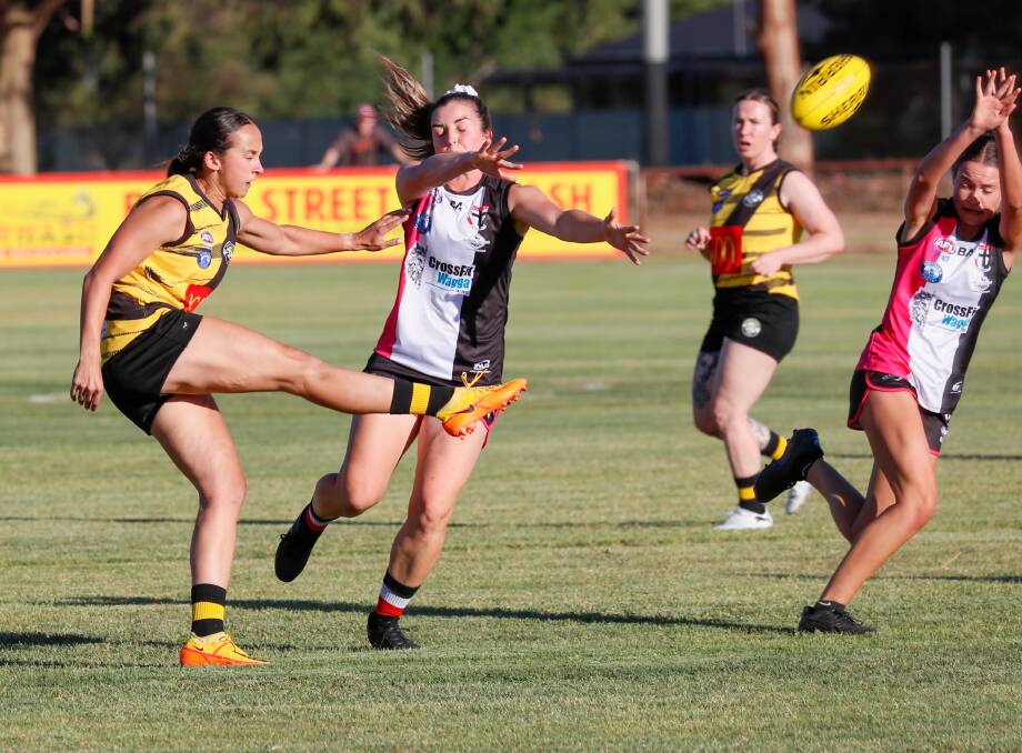 North Wagga's Meg Dacies and Charlotte Seghers. Picture by Les Smith