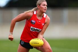 Ally Morphett has done her best to ignore media attention during her breakout season. Picture via Sydney Swans

