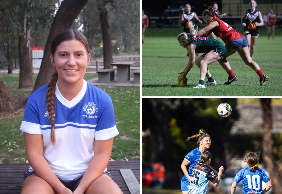 Lizzie Read has been balancing Australian rules football in the summer while preparing for the winter soccer season. Pictures file