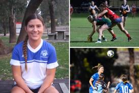 Lizzie Read has been balancing Australian rules football in the summer while preparing for the winter soccer season. Pictures file