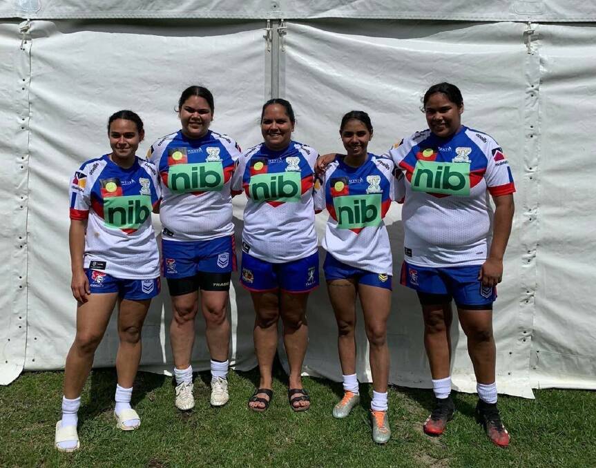 Kathryn Niki, Amelia Harris, Emma Hickey, Tarnayar Hinch, and Vanessa Harris were part of the Yowies outfit in the Koori Knockout grand final on Monday. Picture supplied