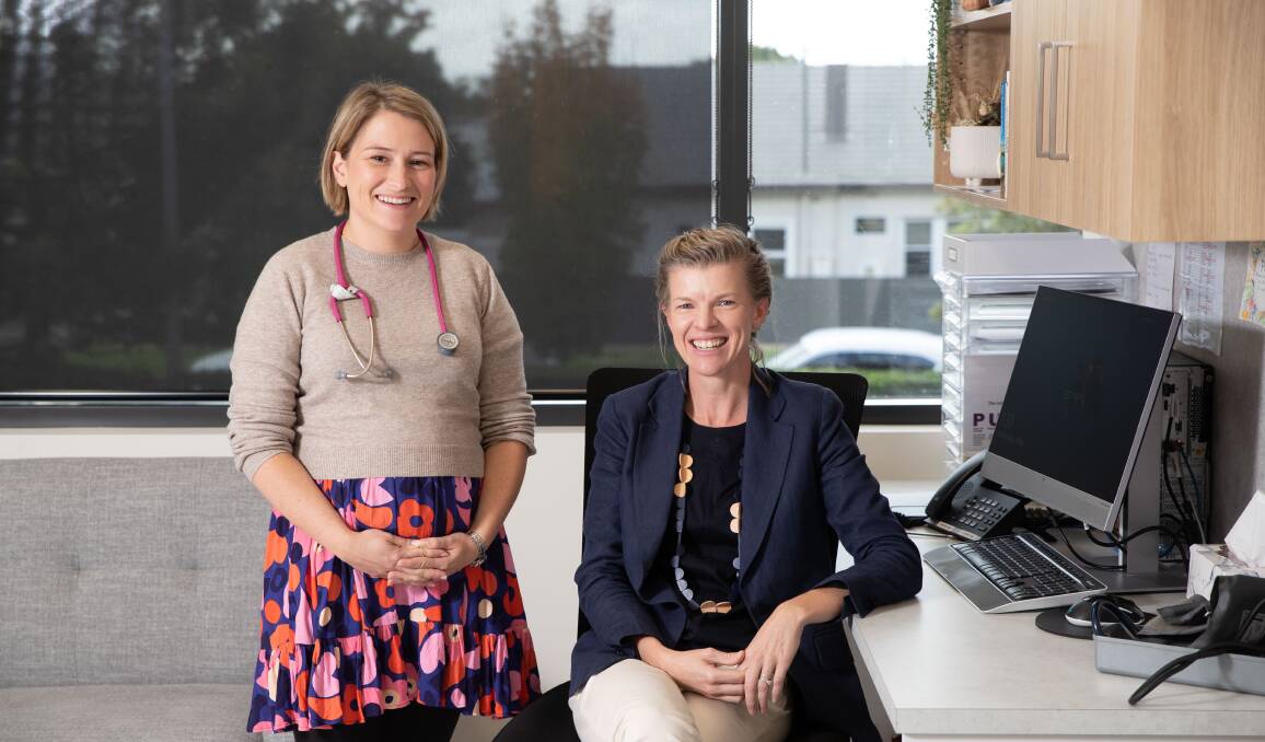 Nova Health GP obstetrician Trudi Beck (right) with colleage GP Carla Flynn. Picture by Madeline Begley