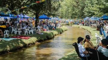 Tumbafest 2024 will draw in thousands of festival-goers for a weekend of music, wine and food surrounded by Tumbarumba's creekscape. Supplied