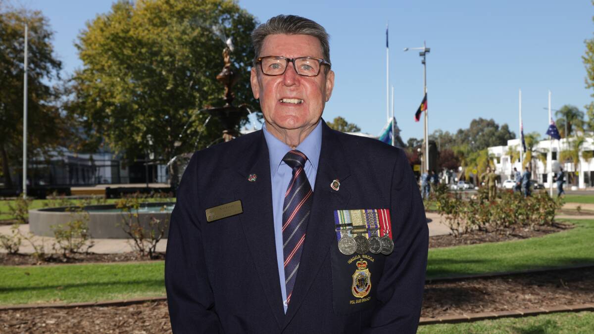 Wagga RSL sub-branch president Rod Cooper. Picture by Tom Dennis