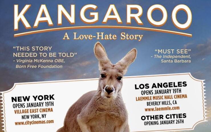 Early US reviews warn that Kangaroo - A Love Hate Story details brutal, confronting animal slaughter. Others, meanwhile, describe it as anti-meat advocacy “that's most likely to convince you if you already believe”. Photo via KangarooTheMovie.com