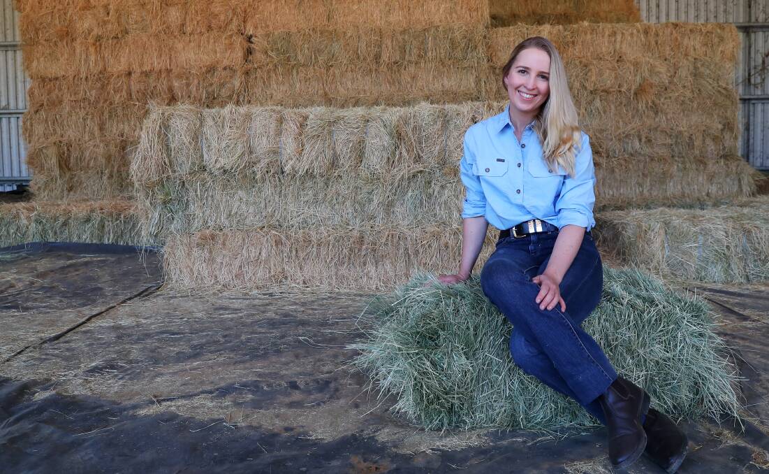 INDUSTRY INFORMATION: Claire Peterson is one of the 2021 Nuffield Scholars and will look at biosecurity practices for the hay industry. Picture: Emma Hillier