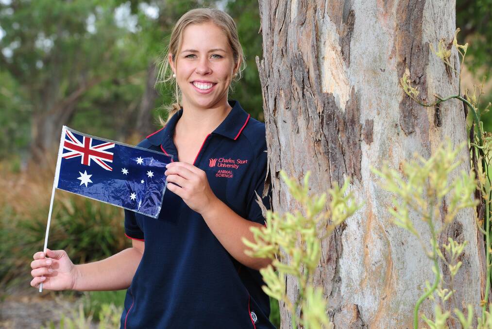 Charles Sturt University, Wagga campus,  student Lucy Watt is being recognised for her contribution as part of Australia Day honours. Picture: Kieren L Tilly 
