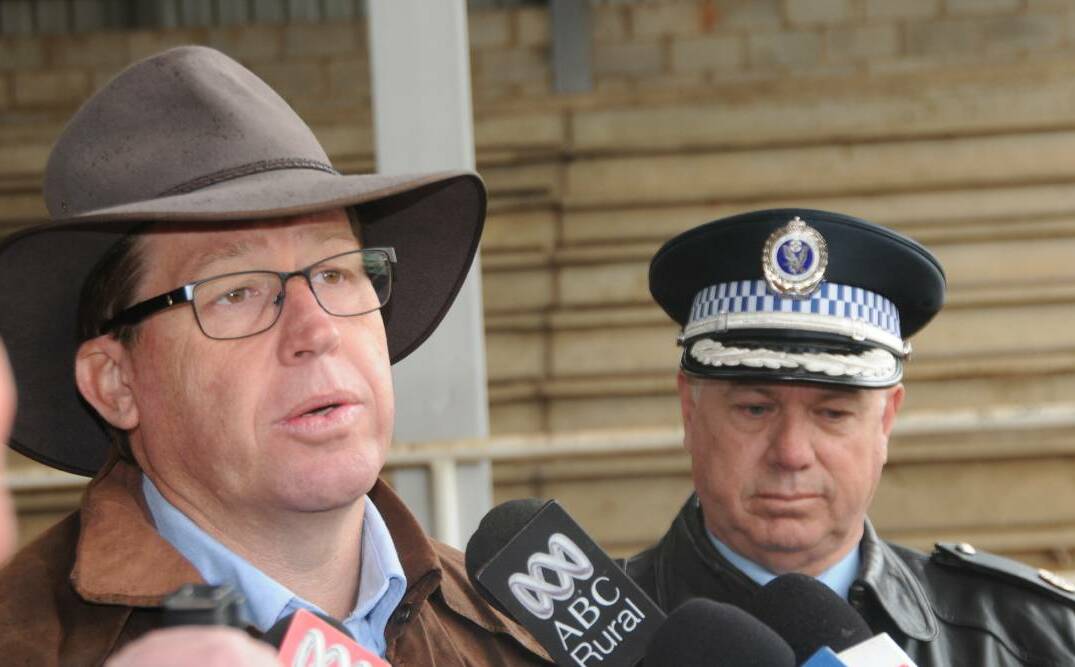 UNITED APPROACH: Member for Dubbo Troy Grant and NSW Police Assistant Commissioner Geoff McKechnie. 