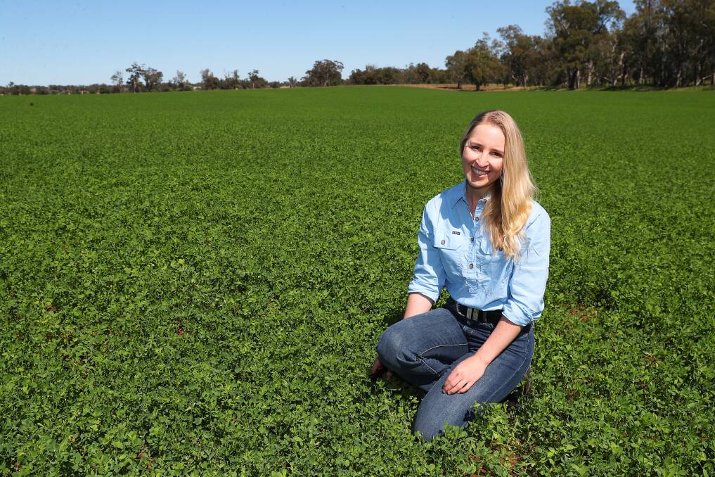 FODDER FOCUS: Claire Petterson of Collingullie will investigate biosecurity in hay production during her Nuffield Scholarship. Picture: Emma Hillier