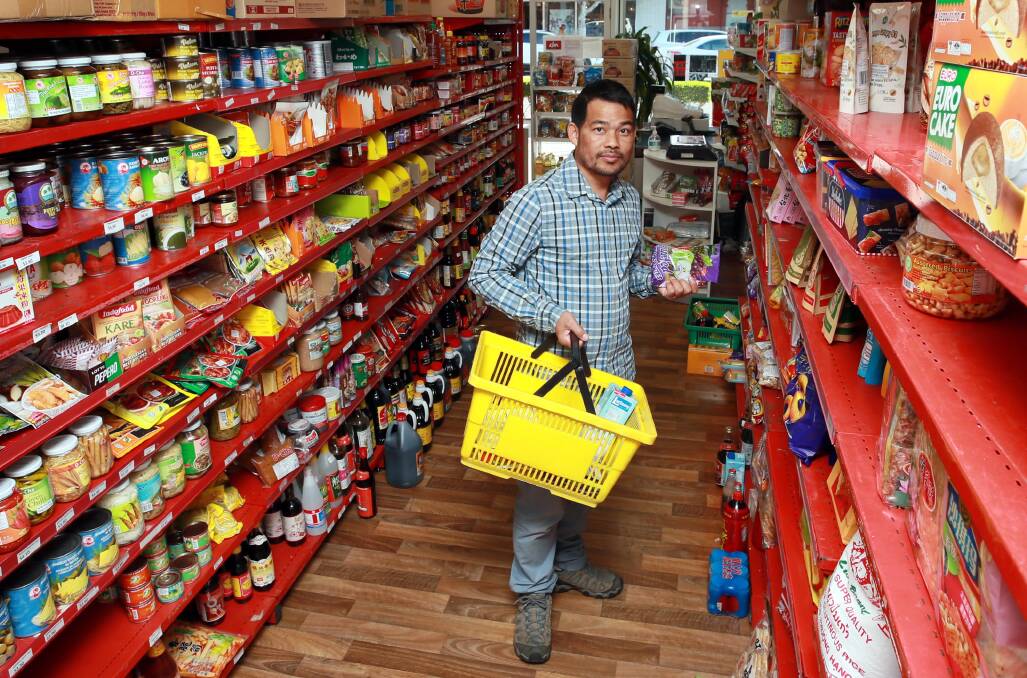 STOCKED: Phillip Kyaw opened Mingalar Asian Grocery in 2012, back when it was the only Asian grocery in Wagga. Picture: Les Smith